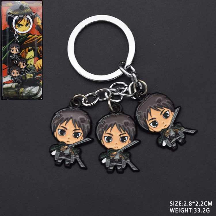 Shingeki no Kyojin Anime cartoon skewers Key Chain school bag pendant