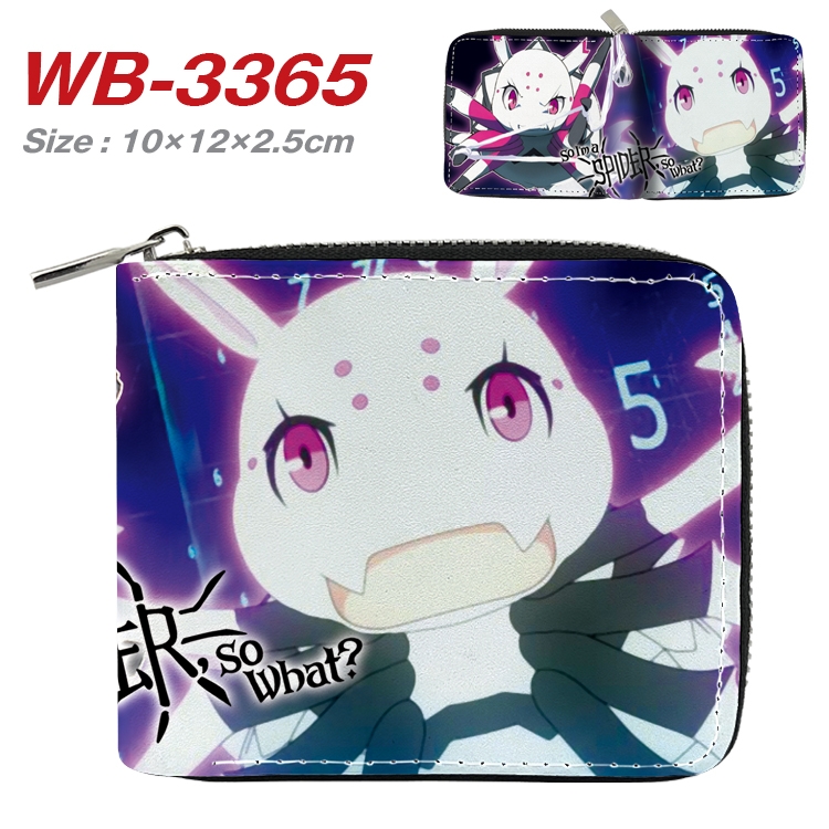 What about turning into a spider Anime Full Color Short All Inclusive Zipper Wallet 10x12x2.5cm  WB-3365A