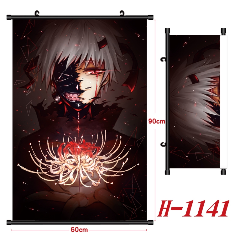 Tokyo Ghoul  Anime Black Plastic Rod Canvas Painting 60X90CM H1141