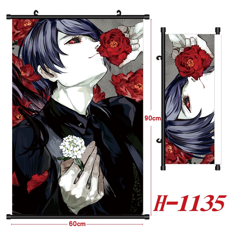 Tokyo Ghoul  Anime Black Plastic Rod Canvas Painting 60X90CM H1135