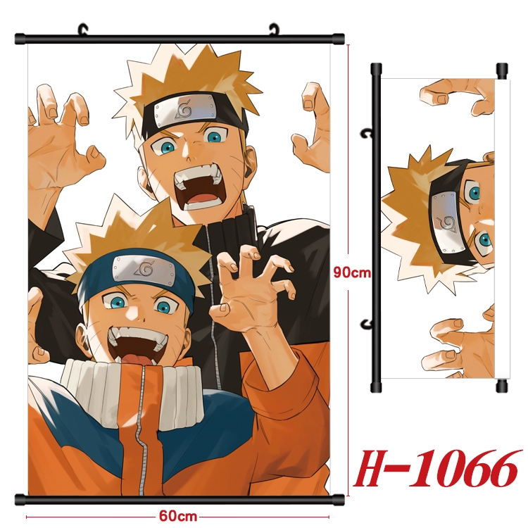 Naruto  Anime Black Plastic Rod Canvas Painting 60X90CM H1066