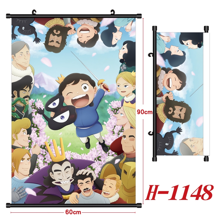 king ranking  Anime Black Plastic Rod Canvas Painting 60X90CM H1148