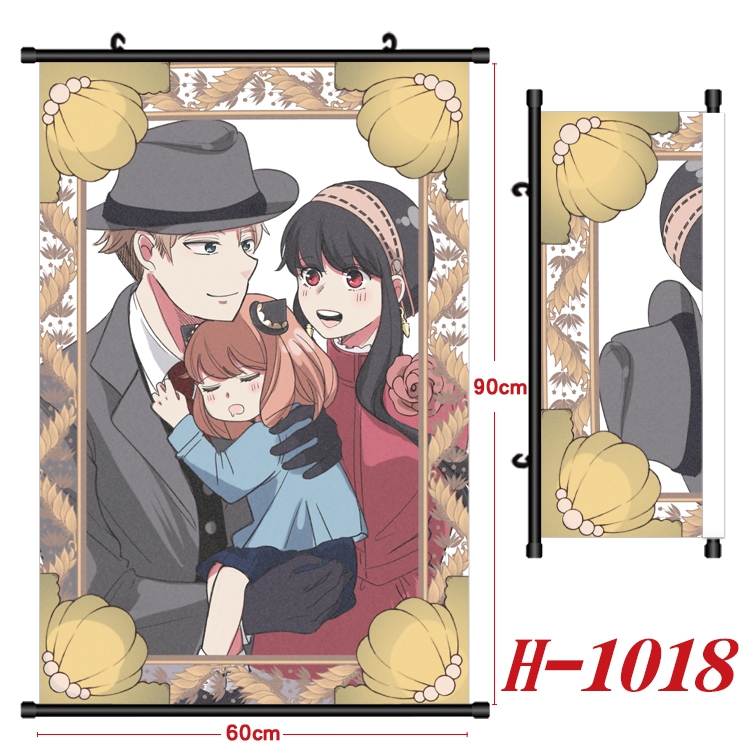 SPY×FAMILY Anime Black Plastic Rod Canvas Painting 60X90CM H1018