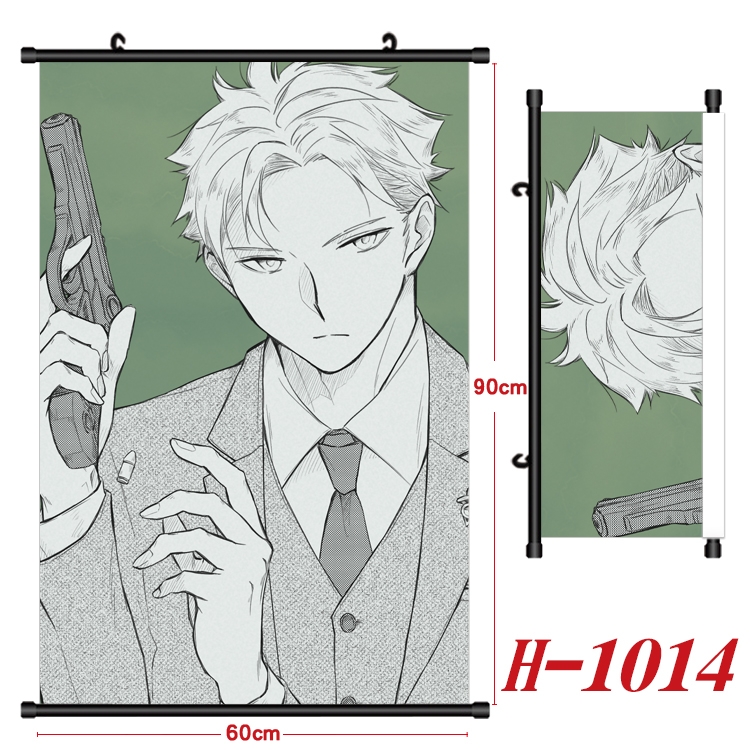 SPY×FAMILY Anime Black Plastic Rod Canvas Painting 60X90CM  H1014