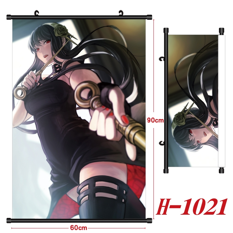 SPY×FAMILY Anime Black Plastic Rod Canvas Painting 60X90CM  H1021