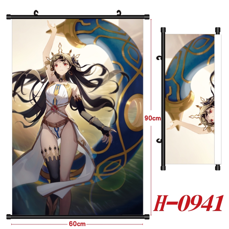 Fate/Grand Order  Anime Black Plastic Rod Canvas Painting 60X90CM  H0941