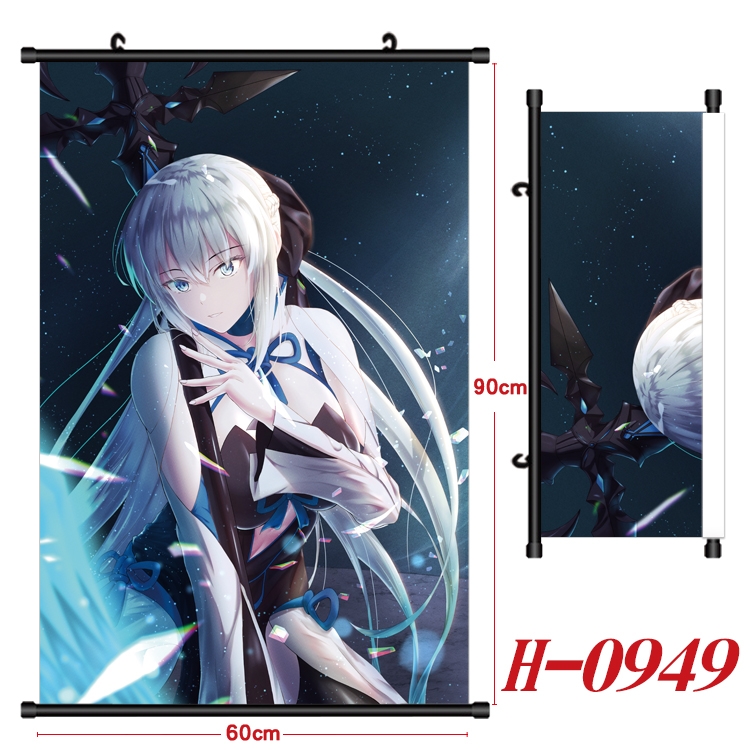 Fate/Grand Order  Anime Black Plastic Rod Canvas Painting 60X90CM  H0949