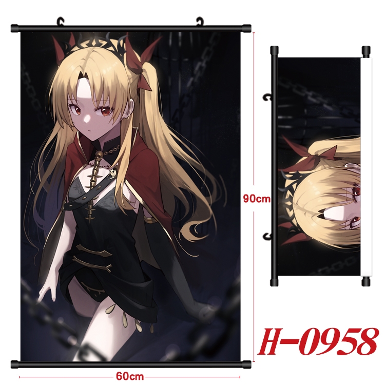 Fate/Grand Order  Anime Black Plastic Rod Canvas Painting 60X90CM  H0958