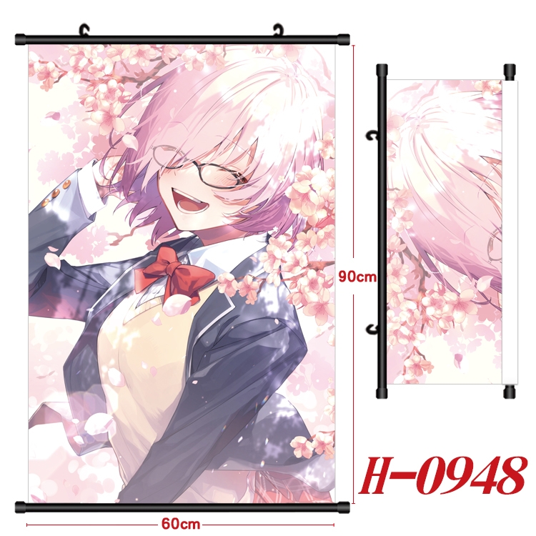 Fate/Grand Order  Anime Black Plastic Rod Canvas Painting 60X90CM  H0948