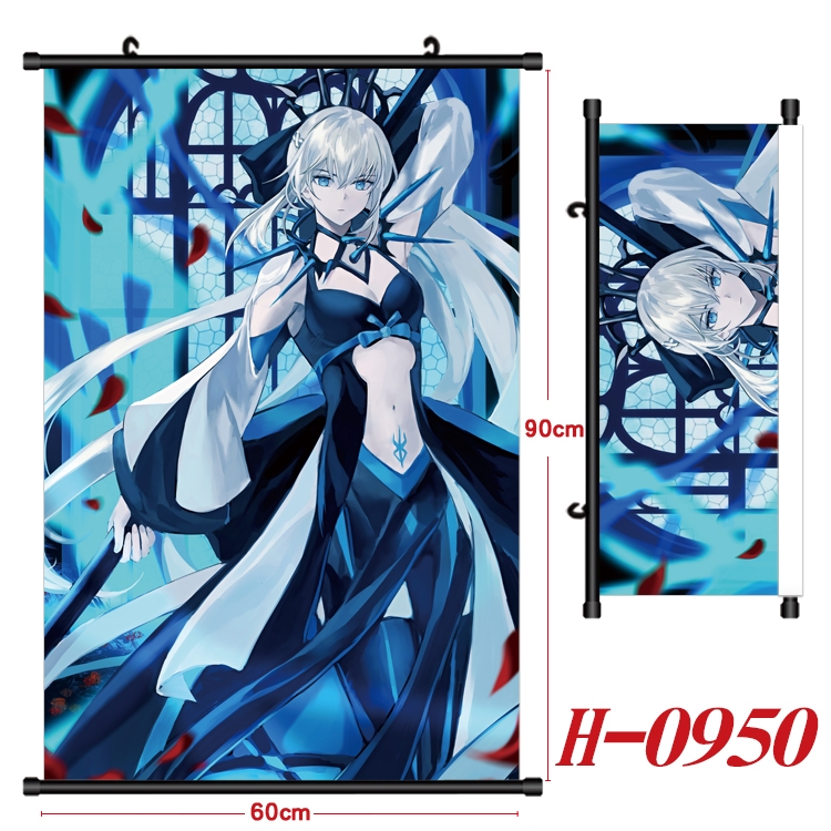 Fate/Grand Order  Anime Black Plastic Rod Canvas Painting 60X90CM  H0950