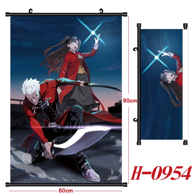 Fate/Grand Order  Anime Black Plastic Rod Canvas Painting 60X90CM  H0954