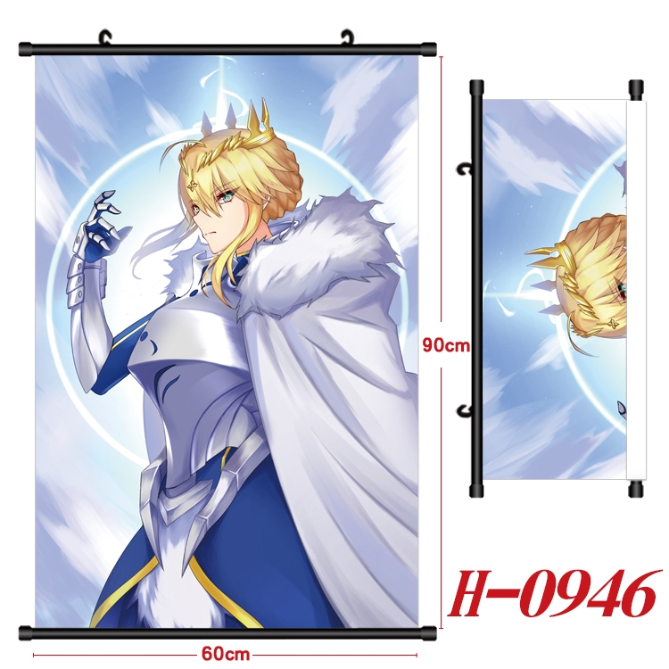 Fate/Grand Order  Anime Black Plastic Rod Canvas Painting 60X90CM  H0946