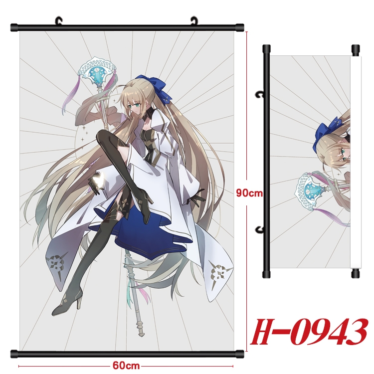 Fate/Grand Order  Anime Black Plastic Rod Canvas Painting 60X90CM  H0943