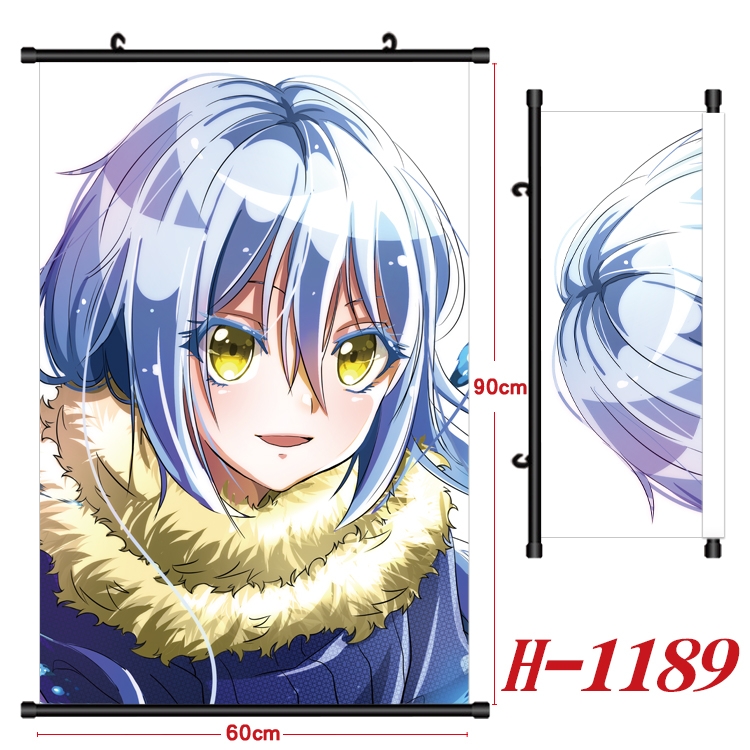 That Time I Got Slim Benimaru Shion Anime Black Plastic Rod Canvas Painting 60X90CM H1189