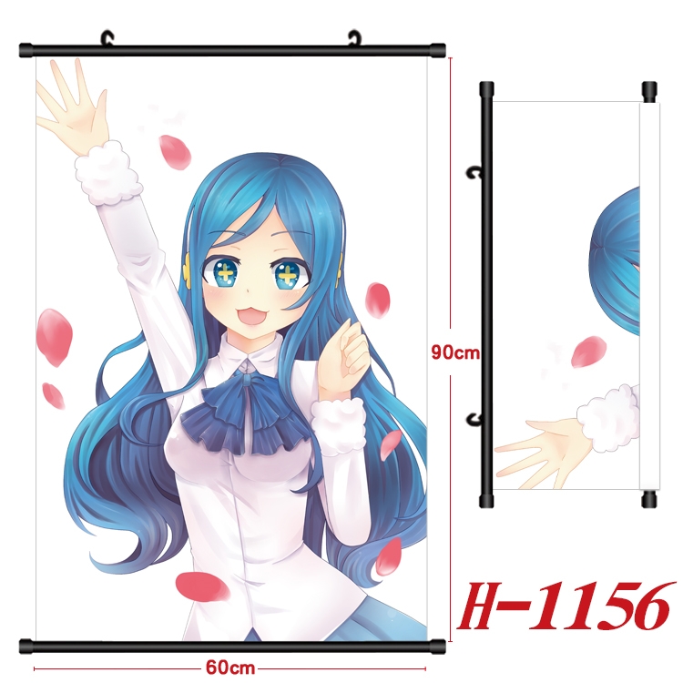 Himouto! Umaru-chan  Anime Black Plastic Rod Canvas Painting 60X90CM  H1156