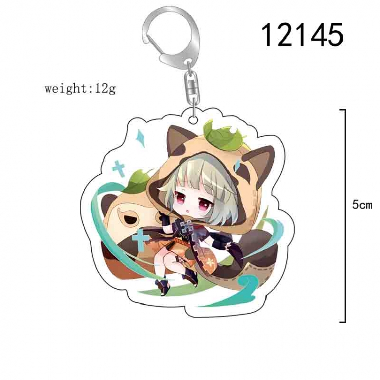 Genshin Impact Anime acrylic Key Chain  price for 5 pcs  12145