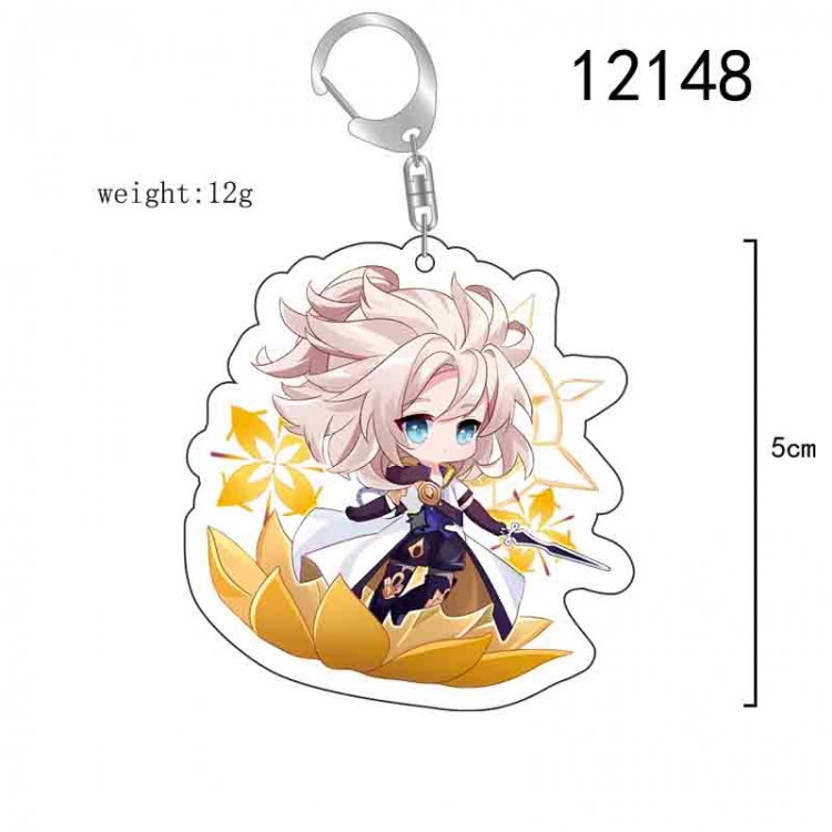 Genshin Impact Anime acrylic Key Chain  price for 5 pcs 12148