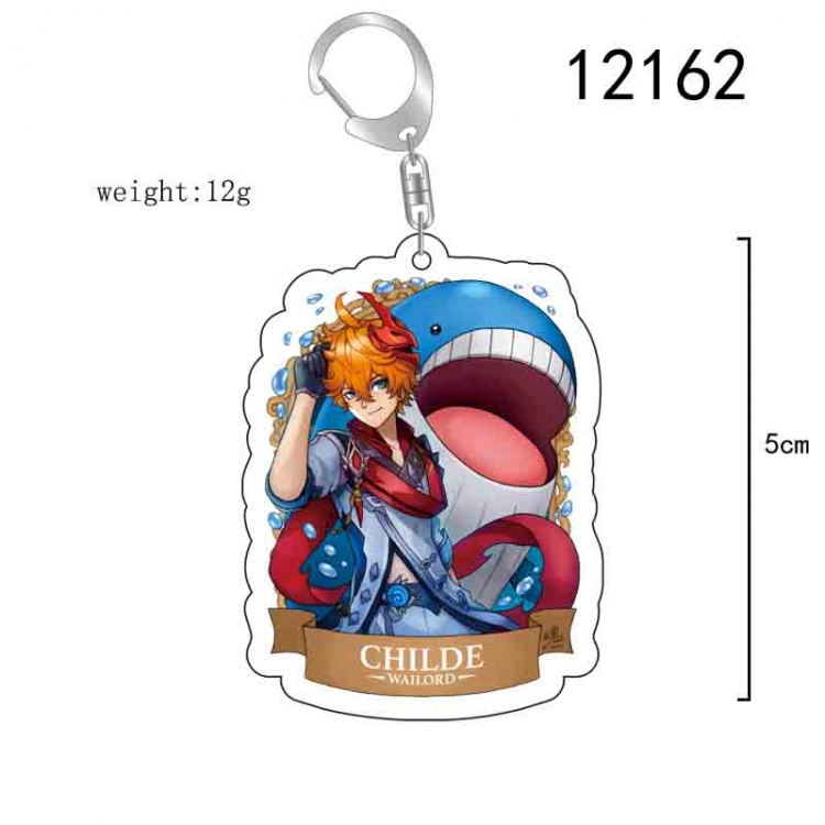 Genshin Impact Anime acrylic Key Chain  price for 5 pcs 12162