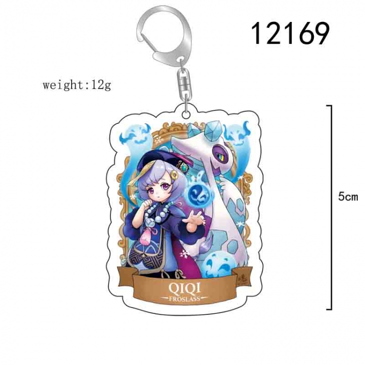 Genshin Impact Anime acrylic Key Chain  price for 5 pcs 12169