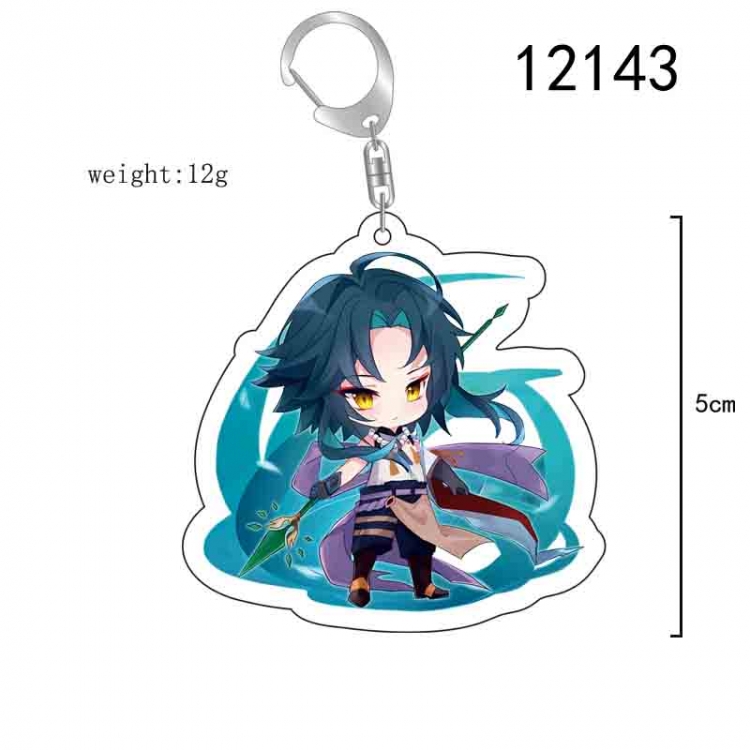 Genshin Impact Anime acrylic Key Chain  price for 5 pcs  12143