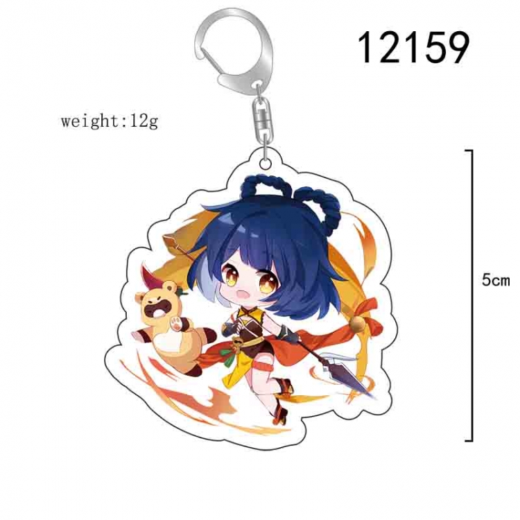 Genshin Impact Anime acrylic Key Chain  price for 5 pcs  12159