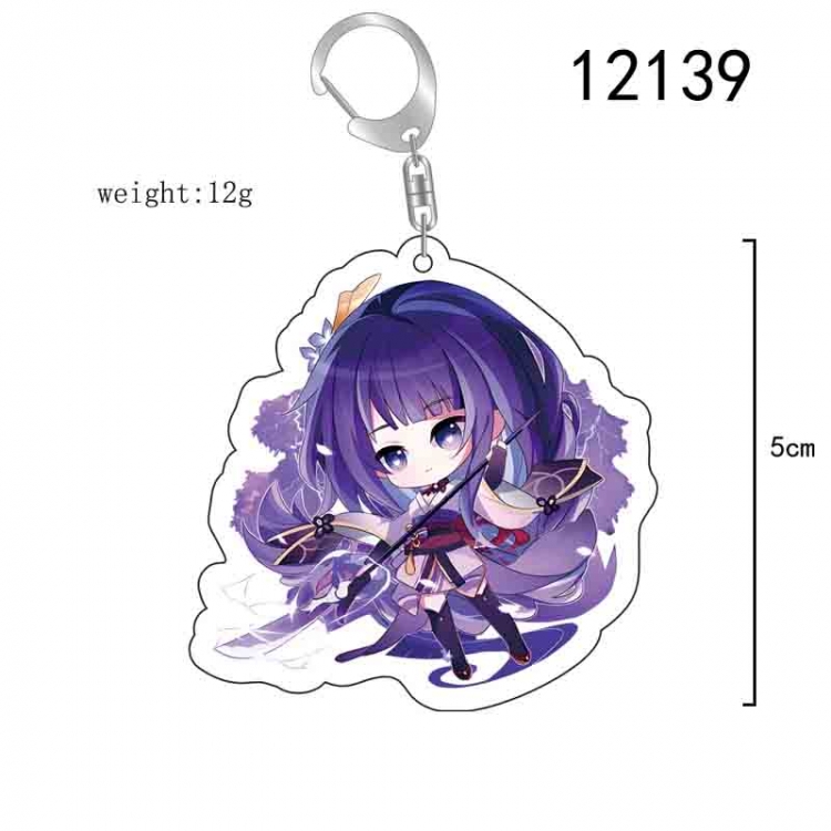 Genshin Impact Anime acrylic Key Chain  price for 5 pcs  12139