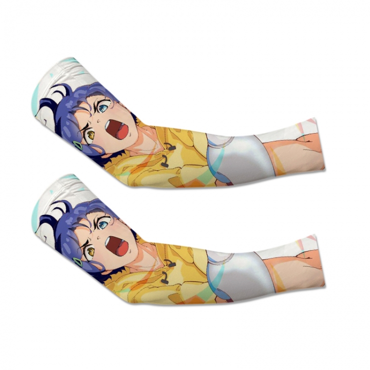 WONDER EGG PRIORITY  Anime Peripheral Printed Long Cycling Sleeves Sunscreen Ice Sleeves
