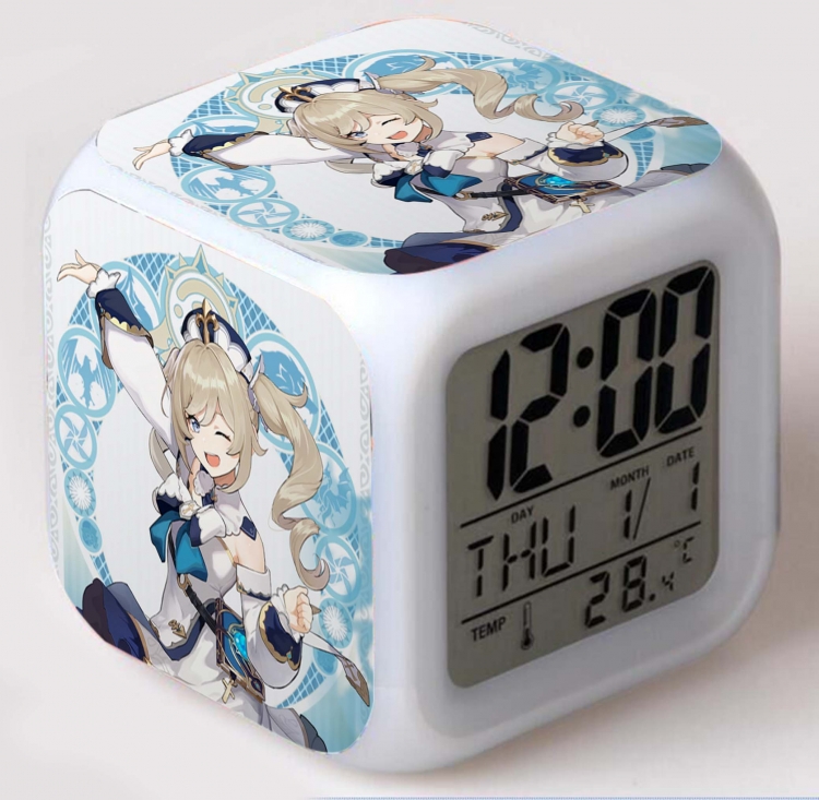 Genshin Impact  Colorful mood color changing boxed alarm clock