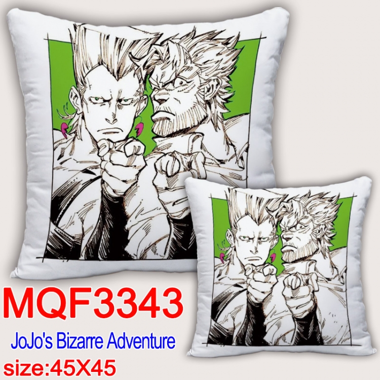 JoJos Bizarre Adventure  Anime square full-color pillow cushion 45X45CM NO FILLING  MQF-3343