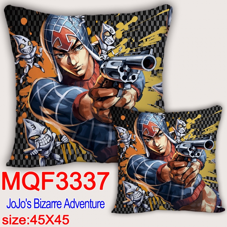 JoJos Bizarre Adventure  Anime square full-color pillow cushion 45X45CM NO FILLING  MQF-3337