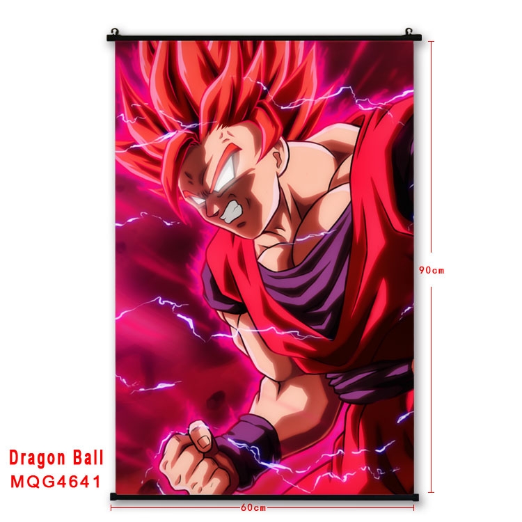 DRAGON BALL black Plastic rod Cloth painting Wall Scroll 60X90CM MQG-4641