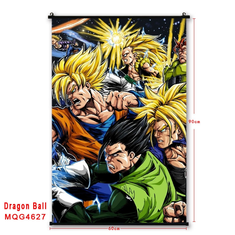 DRAGON BALL black Plastic rod Cloth painting Wall Scroll 60X90CM   MQG-4627