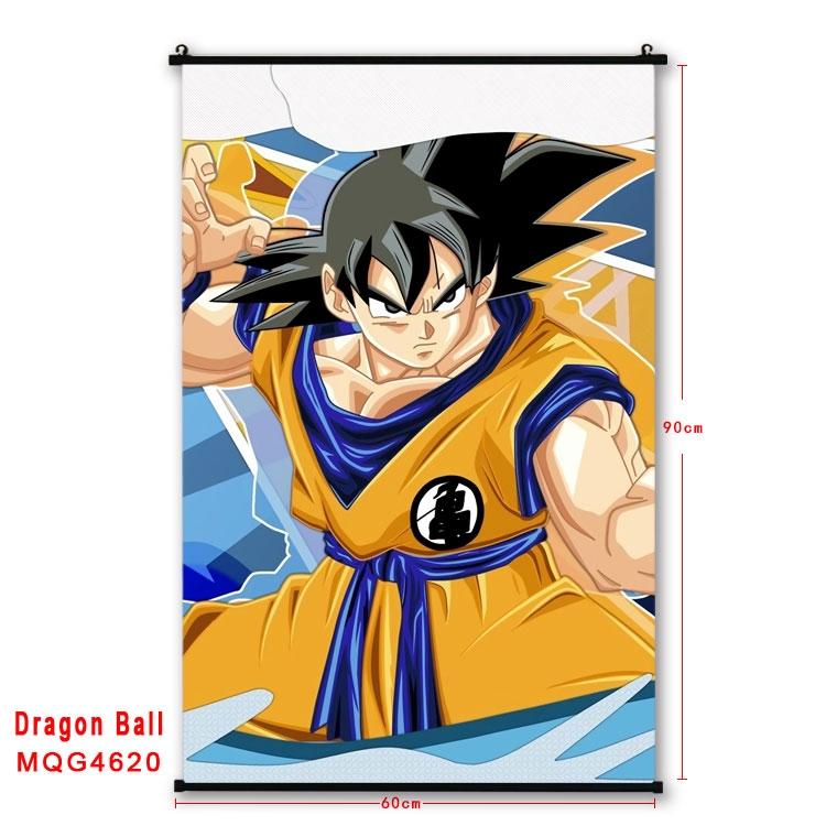 DRAGON BALL black Plastic rod Cloth painting Wall Scroll 60X90CM  MQG-4620