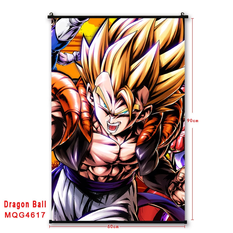 DRAGON BALL black Plastic rod Cloth painting Wall Scroll 60X90CM  MQG-4617