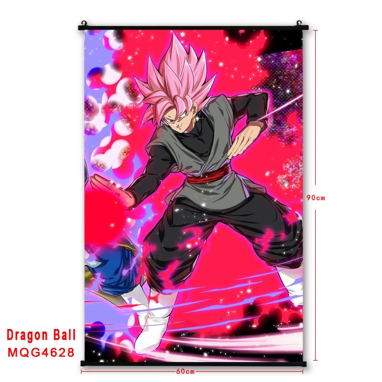 DRAGON BALL black Plastic rod Cloth painting Wall Scroll 60X90CM MQG-4628