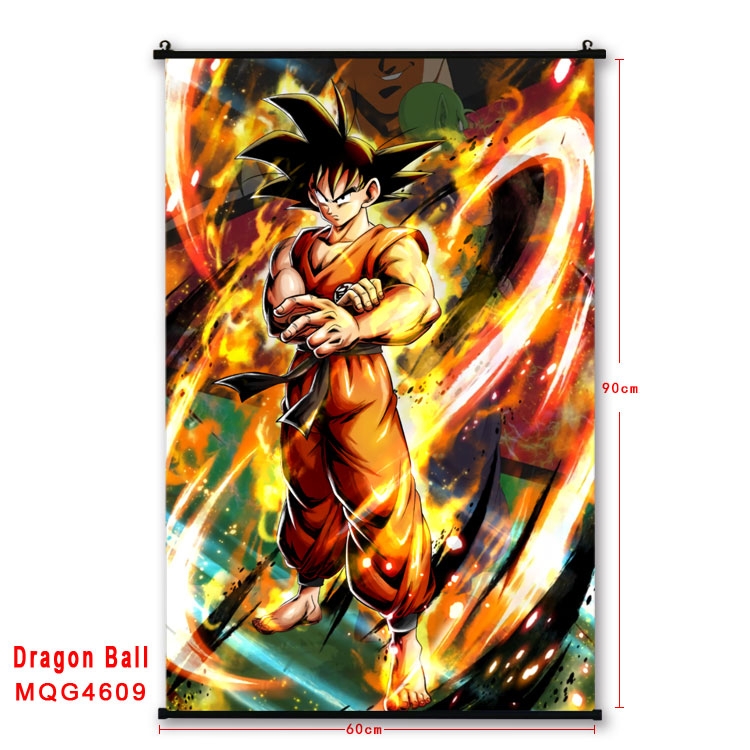 DRAGON BALL black Plastic rod Cloth painting Wall Scroll 60X90CM  MQG-4609