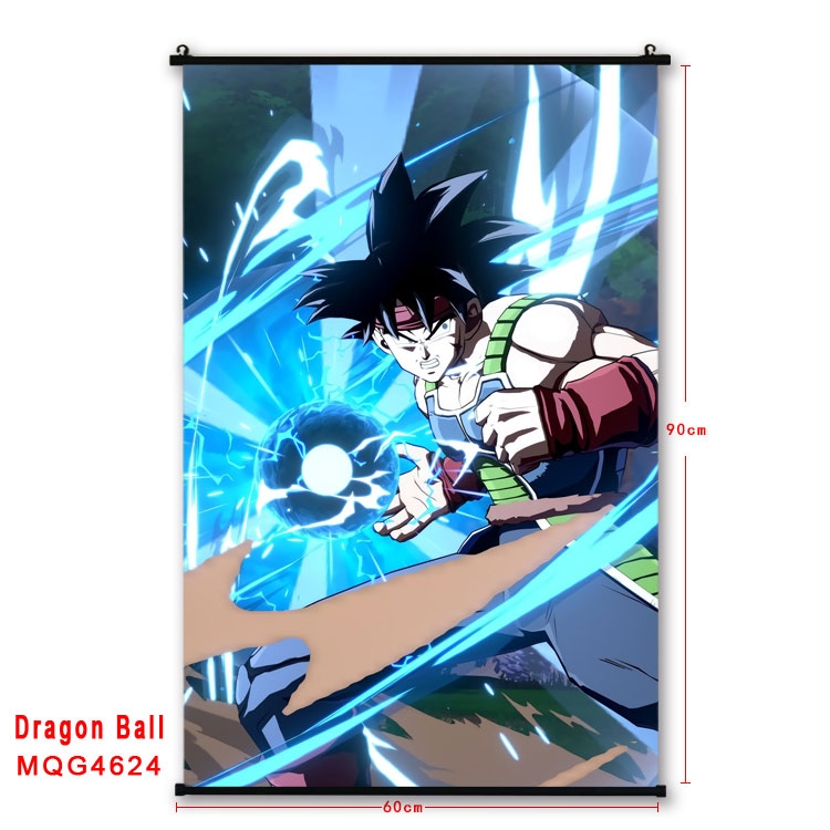 DRAGON BALL black Plastic rod Cloth painting Wall Scroll 60X90CM MQG-4624