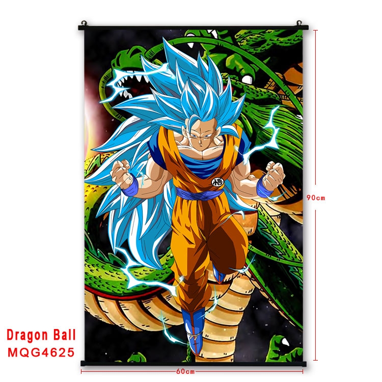 DRAGON BALL black Plastic rod Cloth painting Wall Scroll 60X90CM MQG-4625