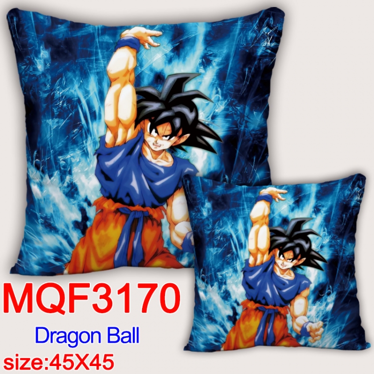 DRAGON BALL Anime square full-color pillow cushion 45X45CM NO FILLING  MQF-3170