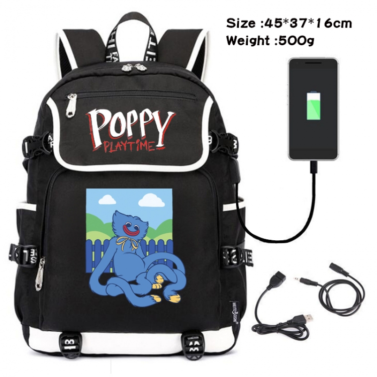 poppy playtime Anime data backpack backpack student school bag 45X37X16CM