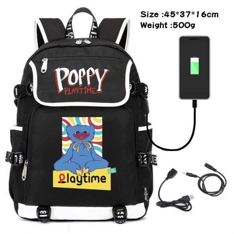 poppy playtime Anime data backpack backpack student school bag 45X37X16CM