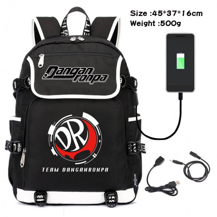 Dangan-Ronpa Anime data backpack backpack student school bag 45X37X16CM