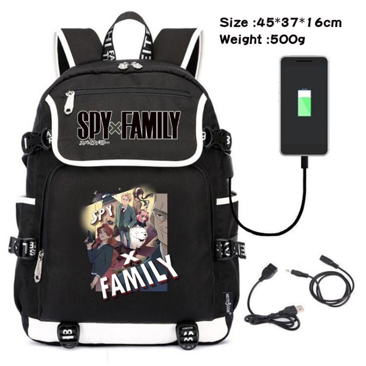 SPY×FAMILY Anime data backpack backpack student bag 45X37X16CM