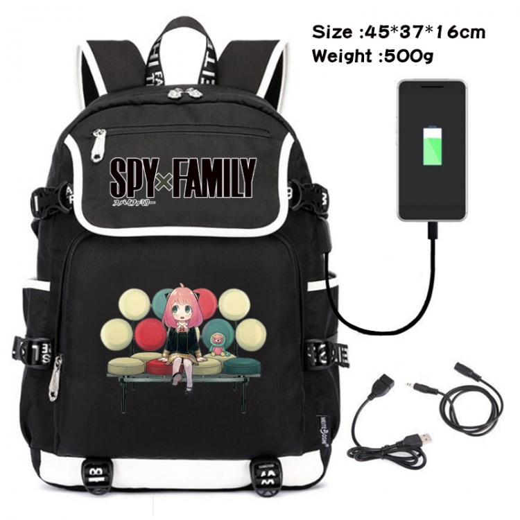 SPY×FAMILY Animation data backpack backpack student bag 45X37X16CM