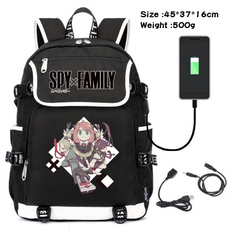 SPY×FAMILY Animation data backpack backpack student bag 45X37X16CM