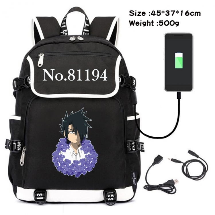 The Promised Neverla Animation data backpack backpack student bag 45X37X16CM