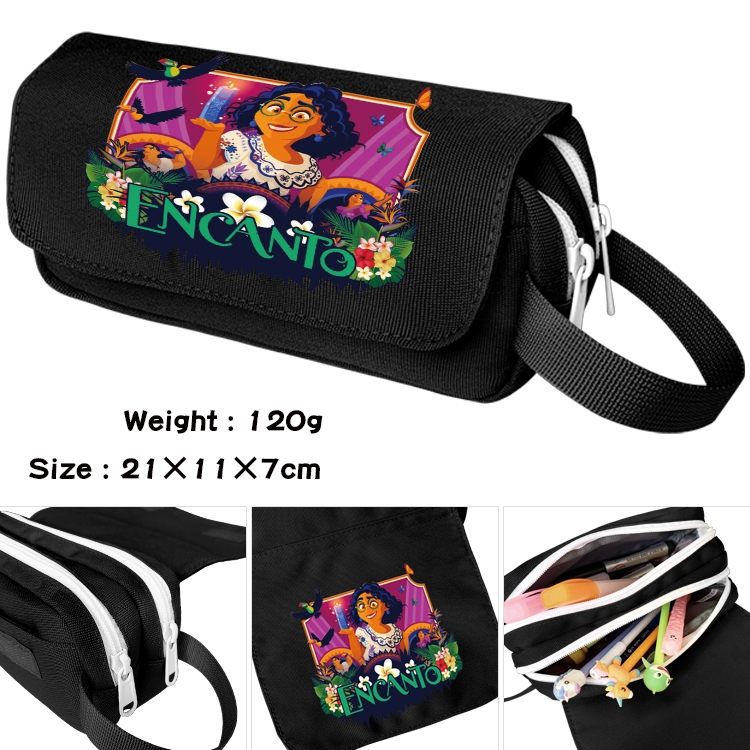 full house of magic Anime Multifunctional Waterproof Canvas Portable Pencil Bag Cosmetic Bag 20x11x7cm