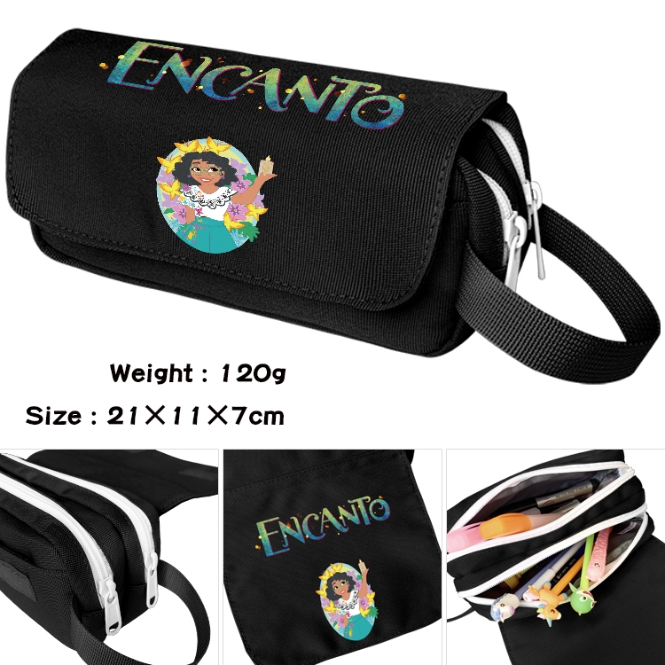 full house of magic Anime Multifunctional Waterproof Canvas Portable Pencil Bag Cosmetic Bag 20x11x7cm