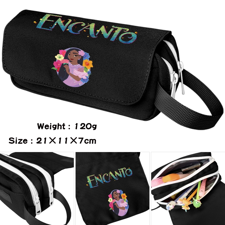 full house of magic Anime Multifunctional Waterproof Canvas Portable Pencil Bag Cosmetic Bag 20x11x7cm