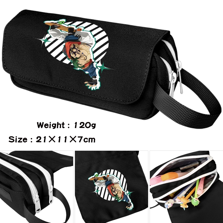 SK∞ Anime Multifunctional Waterproof Canvas Portable Pencil Bag Cosmetic Bag 20x11x7cm